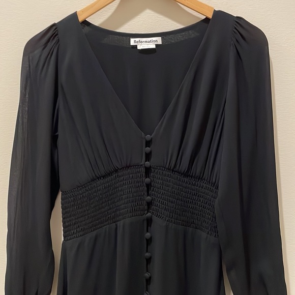 Reformation Alani Black Dress - Picture 6 of 12